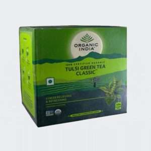 TULSI GREEN TEA CLASSIC 10 TEA BAGS – ORGANIC INDIA